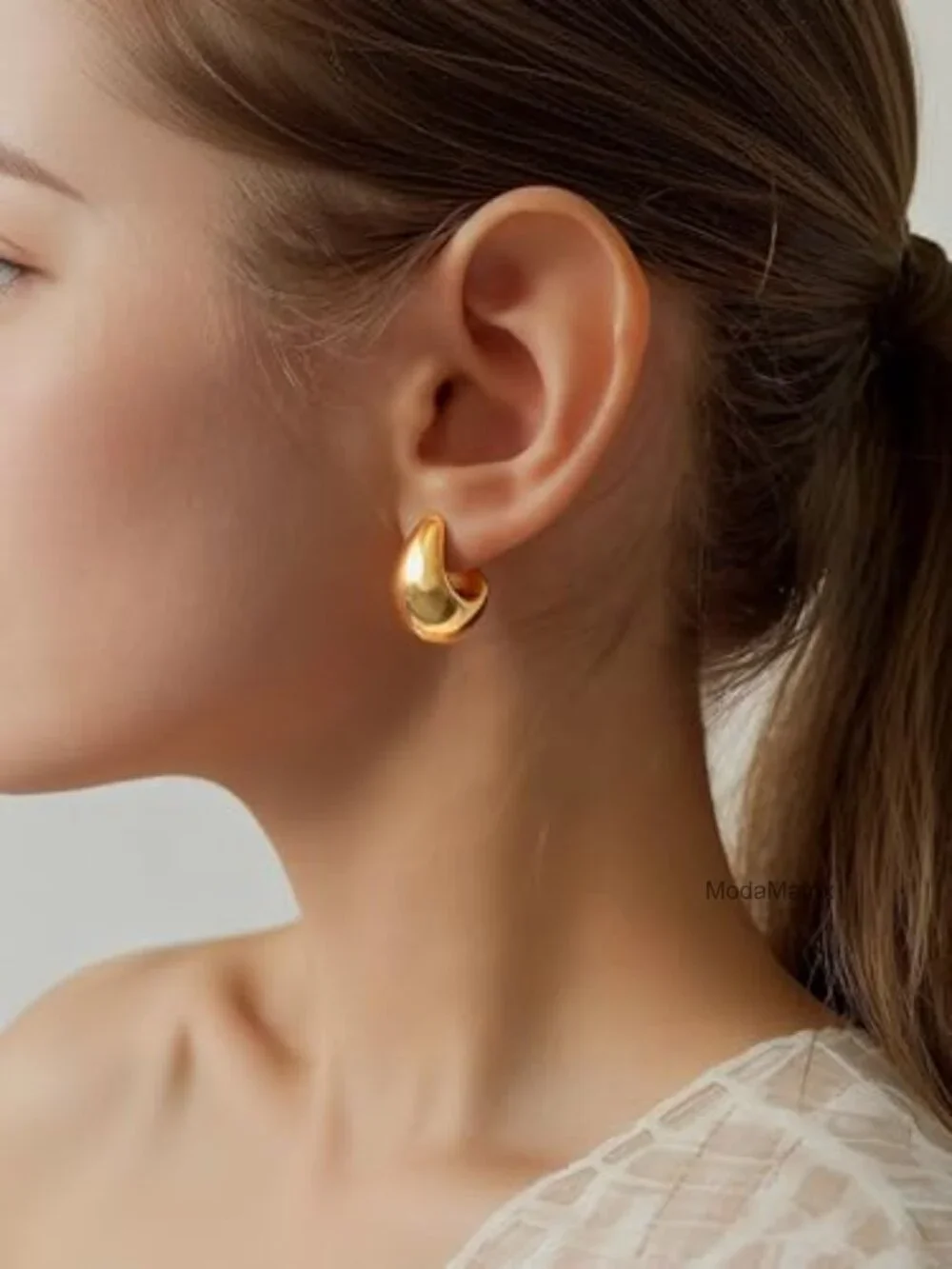 10 Pairs Chunky Hoop Earrings Set Hypoallergenic Fashion Jewelry